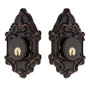 Nostalgic Warehouse Victorian Solid Brass Double Cylinder Deadbolt with 2-3/4" Backset Timeless Bronze