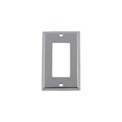 Nostalgic Warehouse New York Vintage 1 Gang Single Rocker Light Switch Cover / GFI Bright Chrome