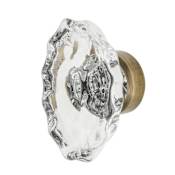 Nostalgic Warehouse Chateau Vintage 1-1/8" Fluted Crystal Cabinet Knob Antique Brass