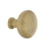 Nostalgic Warehouse New York 1-3/8 Inch Mushroom Cabinet Knob Antique Brass