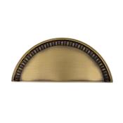 Nostalgic Warehouse Egg And Dart 3 Inch Center to Center Cup Cabinet Pull Antique Brass