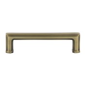 Nostalgic Warehouse Carre 4 Inch Center to Center Handle Cabinet Pull Antique Brass