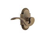Nostalgic Warehouse Manor Right Handed Non-Turning One-Sided Door Lever with Cottage Rose Antique Brass