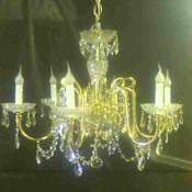 Nulco 6 Light Chandelier from the Townsend Collection Gold