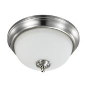 Nuvo Lighting Basic 11" Wide LED Flush Mount Bowl Ceiling Fixture Brushed Nickel