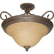 Nuvo Lighting Castillo 3 Light 18-1/2" Wide Semi-Flush Bowl Ceiling Fixture Sonoma Bronze