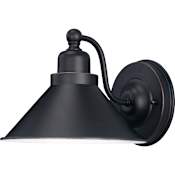 Nuvo Lighting Bridgeview Single Light 6-3/4" Tall Wall Sconce with Metal Shade Mission Dust Bronze