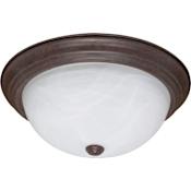 Nuvo Lighting 3 Light 15-1/4" Wide Flush Mount Bowl Ceiling Fixture Old Bronze