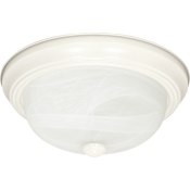 Nuvo Lighting 3 Light 15-1/4" Wide Flush Mount Bowl Ceiling Fixture Textured White