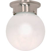 Nuvo Lighting Single Light 6" Wide Flush Mount Ceiling Fixture Brushed Nickel