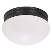 Nuvo Lighting 2 Light 8" Wide Flush Mount Bowl Ceiling Fixture Mahogany Bronze
