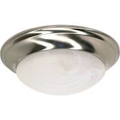 Nuvo Lighting Single Light 11-1/2" Wide Flush Mount Bowl Ceiling Fixture Brushed Nickel