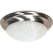 Nuvo Lighting 2 Light 14" Wide Flush Mount Bowl Ceiling Fixture Brushed Nickel