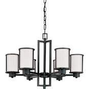 Nuvo Lighting Odeon 6 Light 28" Wide Chandelier Aged Bronze