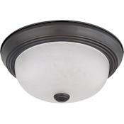 Nuvo Lighting 2 Light 11-3/8" Wide Flush Mount Bowl Ceiling Fixture Mahogany Bronze