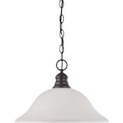Nuvo Lighting Single Light 16" Wide Pendant Mahogany Bronze