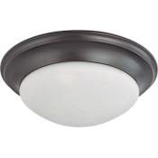 Nuvo Lighting 3 Light 17" Wide Flush Mount Bowl Ceiling Fixture Mahogany Bronze