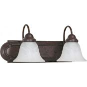 Nuvo Lighting Ballerina 2 Light 18" Wide Bathroom Vanity Light with Frosted Glass Shades Old Bronze