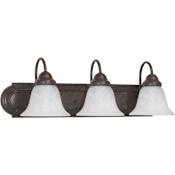 Nuvo Lighting Ballerina 3 Light 24" Wide Bathroom Vanity Light with Frosted Glass Shades Old Bronze