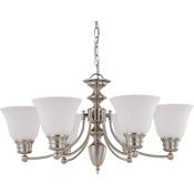 Nuvo Lighting Empire 6 Light 26" Wide Chandelier Brushed Nickel