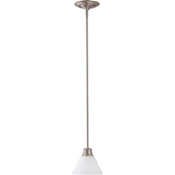 Nuvo Lighting Single Light 7" Wide Mini Pendant Brushed Nickel