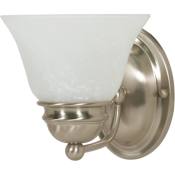 Nuvo Lighting Empire Single Light 6-1/4" Wide Bathroom Sconce with Frosted Glass Shade Brushed Nickel