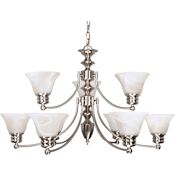 Nuvo Lighting Empire 9 Light 32" Wide Chandelier Brushed Nickel
