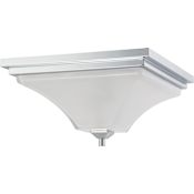 Nuvo Lighting Parker 2 Light 15-1/4" Wide Flush Mount Ceiling Fixture Polished Chrome