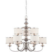 Nuvo Lighting Candice 9 Light 36" Wide Chandelier Brushed Nickel