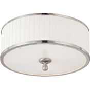 Nuvo Lighting Candice 3 Light 15" Wide Flush Mount Drum Ceiling Fixture Brushed Nickel