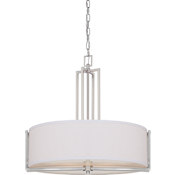 Nuvo Lighting Gemini 4 Light 23-1/2" Wide Chandelier Brushed Nickel