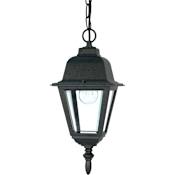 Nuvo Lighting Briton Single Light 6" Wide Outdoor Mini Pendant with Clear Glass Shade Textured Black