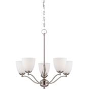 Nuvo Lighting Patton 5 Light 25" Wide Chandelier Brushed Nickel