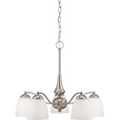 Nuvo Lighting Patton 5 Light 25" Wide Chandelier Brushed Nickel