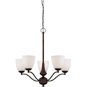 Nuvo Lighting Patton 5 Light 25" Wide Chandelier Prairie Bronze