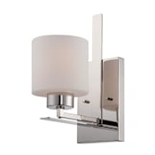 Nuvo Lighting Parallel Single Light 5" Wide Bathroom Sconce with Frosted Glass Shade Polished Nickel