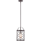 Nuvo Lighting Single Light 8" Wide Mini Pendant Old Bronze