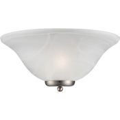 Nuvo Lighting Ballerina Single Light 7" Tall Wall Sconce with Frosted Glass Shade Brushed Nickel
