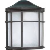 Nuvo Lighting Single Light 9-3/4" Tall Outdoor Wall Sconce with Frosted Acrylic Shade Textured Black