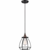 Nuvo Lighting Vintage 7" Wide Single Pendant Rustic Bronze