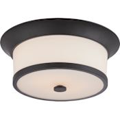 Nuvo Lighting Mobili 2 Light 13-1/8" Wide Flush Mount Ceiling Fixture Aged Bronze