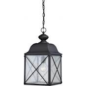 Nuvo Lighting Wingate Single Light 9-7/8" Wide Outdoor Mini Pendant with Seedy Glass Shade Textured Black