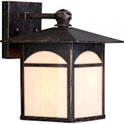 Nuvo Lighting Canyon Single Light 10-1/8" Tall Outdoor Wall Sconce with Colored Glass Shade Umber Bronze