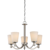 Nuvo Lighting Laguna 5 Light 23" Wide Chandelier Brushed Nickel