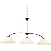 Nuvo Lighting 3 Light 48-1/2" Wide Linear Chandelier Mahogany Bronze
