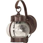 Nuvo Lighting Single Light 10-5/8" Tall Outdoor Wall Sconce with Seedy Glass Shade Old Bronze