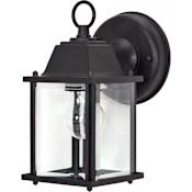 Nuvo Lighting Single Light 8-5/8" Tall Outdoor Wall Sconce with Clear Glass Shade Textured Black