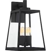 Nuvo Lighting Halifax 4 Light 16" Tall Outdoor Wall Sconce Matte Black / Glass