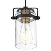 Nuvo Lighting Antebellum 5" Wide Mini Pendant Black