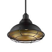 Nuvo Lighting Newbridge 12" Wide Pendant Dark Bronze / Gold